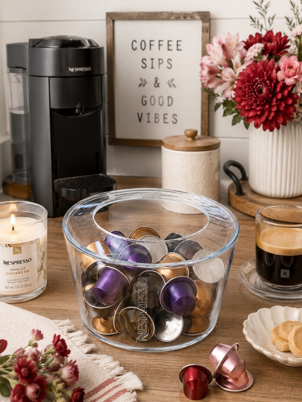 Nespresso View Clear Acrylic Pod Holder | Capsule Organizer Storage Bowl |Coffee - Picture 8 of 9